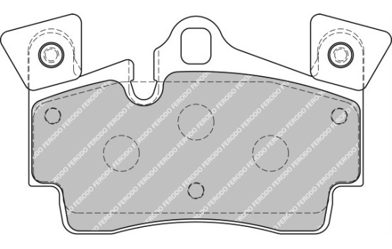 Brake Pad Set, disc brake PREMIER ECO FRICTION FDB1835 Ferodo, Image 2