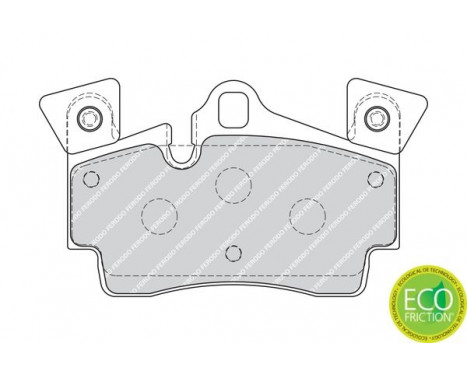 Brake Pad Set, disc brake PREMIER ECO FRICTION FDB1835 Ferodo, Image 4