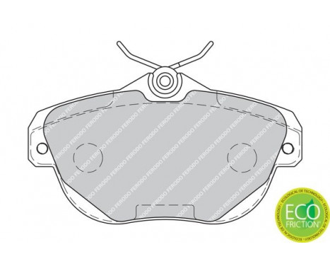 Brake Pad Set, disc brake PREMIER ECO FRICTION FDB1838 Ferodo, Image 3