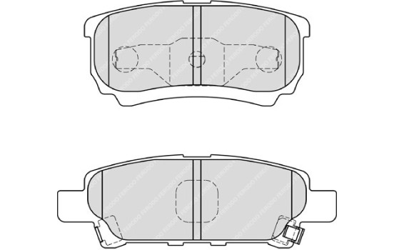 Brake Pad Set, disc brake PREMIER ECO FRICTION FDB1839 Ferodo, Image 2