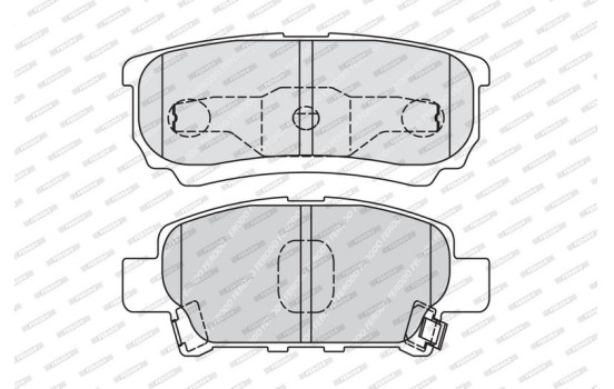 Brake Pad Set, disc brake PREMIER ECO FRICTION FDB1839 Ferodo, Image 4