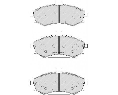 Brake Pad Set, disc brake PREMIER ECO FRICTION FDB1840 Ferodo, Image 3