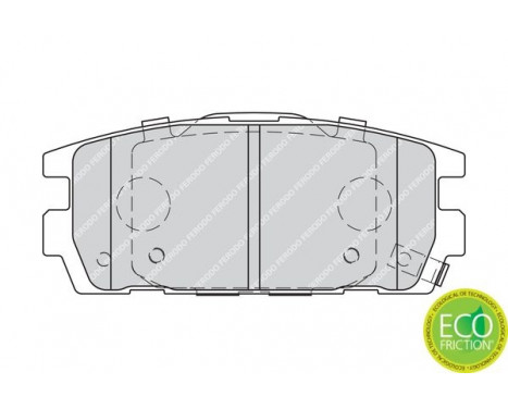Brake Pad Set, disc brake PREMIER ECO FRICTION FDB1841 Ferodo, Image 3