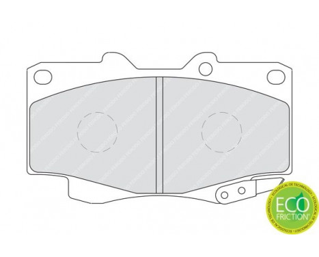 Brake Pad Set, disc brake PREMIER ECO FRICTION FDB1852 Ferodo, Image 2