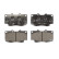 Brake Pad Set, disc brake PREMIER ECO FRICTION FDB1852 Ferodo