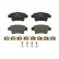 Brake Pad Set, disc brake PREMIER ECO FRICTION FDB1858 Ferodo