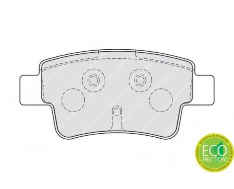 Brake Pad Set, disc brake PREMIER ECO FRICTION FDB1858 Ferodo, Image 3