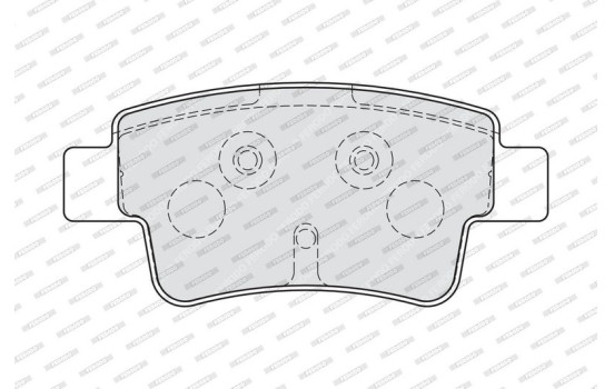 Brake Pad Set, disc brake PREMIER ECO FRICTION FDB1858 Ferodo, Image 4