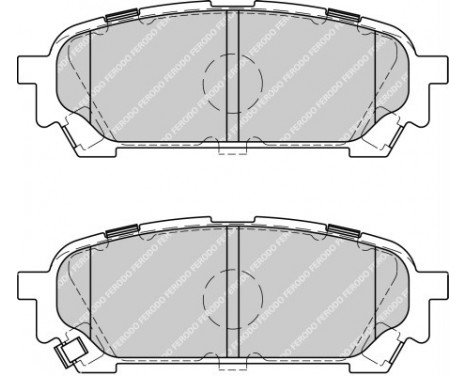 Brake Pad Set, disc brake PREMIER ECO FRICTION FDB1861 Ferodo, Image 2