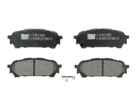 Brake Pad Set, disc brake PREMIER ECO FRICTION FDB1861 Ferodo