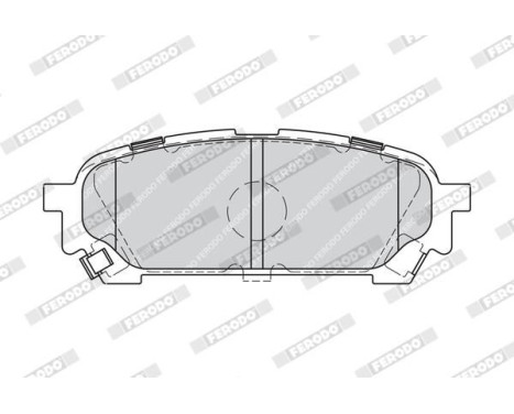 Brake Pad Set, disc brake PREMIER ECO FRICTION FDB1861 Ferodo, Image 4