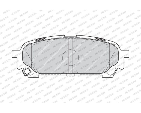 Brake Pad Set, disc brake PREMIER ECO FRICTION FDB1861 Ferodo, Image 4