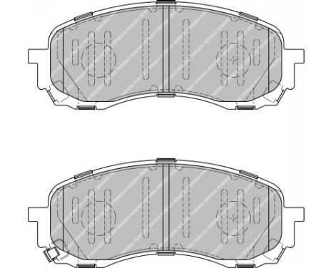 Brake Pad Set, disc brake PREMIER ECO FRICTION FDB1863 Ferodo, Image 2