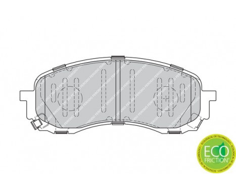 Brake Pad Set, disc brake PREMIER ECO FRICTION FDB1863 Ferodo, Image 3