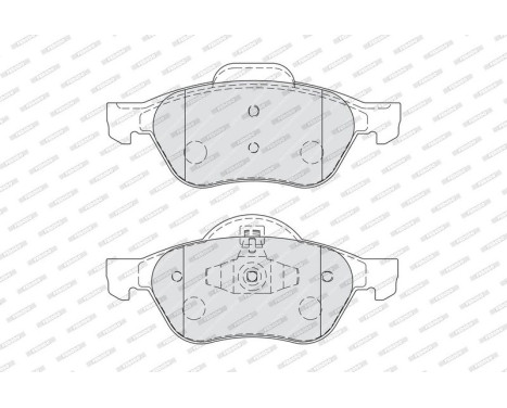 Brake Pad Set, disc brake PREMIER ECO FRICTION FDB1866 Ferodo, Image 3