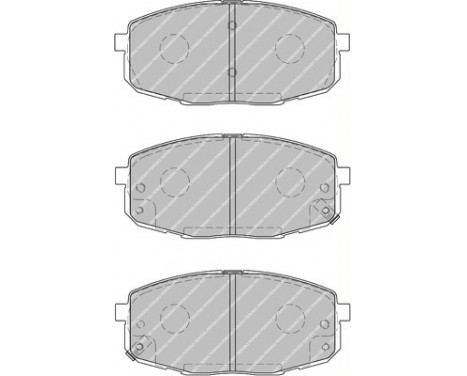 Brake Pad Set, disc brake PREMIER ECO FRICTION FDB1869 Ferodo, Image 2