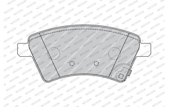 Brake Pad Set, disc brake PREMIER ECO FRICTION FDB1875 Ferodo, Image 4