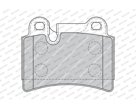 Brake Pad Set, disc brake PREMIER ECO FRICTION FDB1878 Ferodo, Image 4