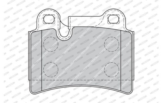 Brake Pad Set, disc brake PREMIER ECO FRICTION FDB1878 Ferodo, Image 4