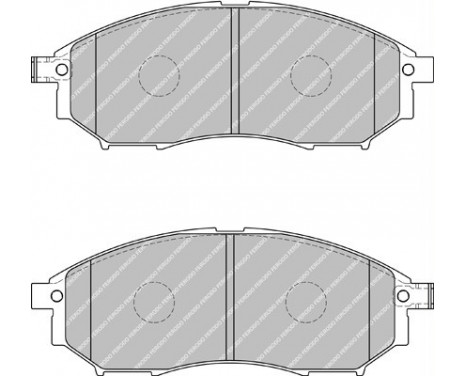 Brake Pad Set, disc brake PREMIER ECO FRICTION FDB1881 Ferodo, Image 2