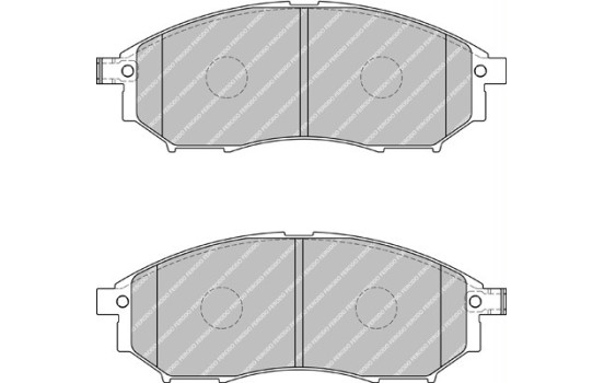 Brake Pad Set, disc brake PREMIER ECO FRICTION FDB1881 Ferodo, Image 2