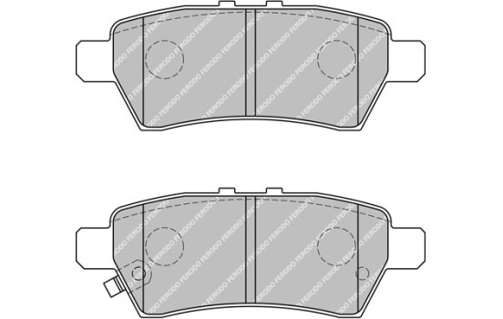 Brake Pad Set, disc brake PREMIER ECO FRICTION FDB1882 Ferodo, Image 2