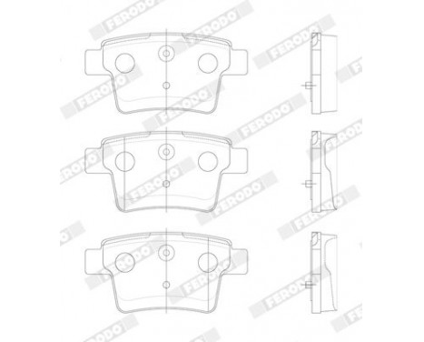 Brake Pad Set, disc brake PREMIER ECO FRICTION FDB1885 Ferodo, Image 2