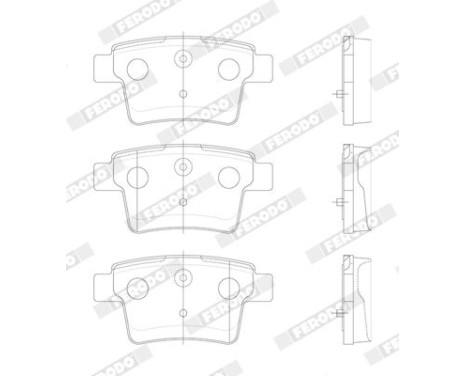 Brake Pad Set, disc brake PREMIER ECO FRICTION FDB1885 Ferodo, Image 3