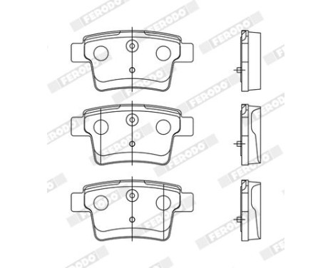 Brake Pad Set, disc brake PREMIER ECO FRICTION FDB1885 Ferodo, Image 3