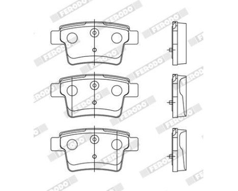 Brake Pad Set, disc brake PREMIER ECO FRICTION FDB1885 Ferodo, Image 3