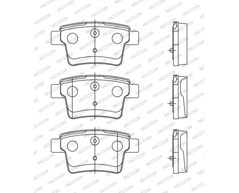 Brake Pad Set, disc brake PREMIER ECO FRICTION FDB1885 Ferodo, Image 3