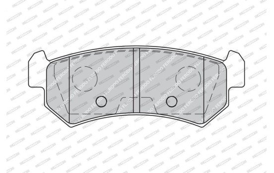 Brake Pad Set, disc brake PREMIER ECO FRICTION FDB1889 Ferodo, Image 4