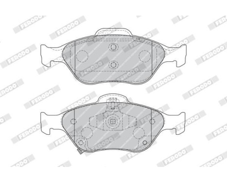 Brake Pad Set, disc brake PREMIER ECO FRICTION FDB1890 Ferodo, Image 3