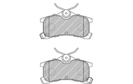 Brake Pad Set, disc brake PREMIER ECO FRICTION FDB1895 Ferodo