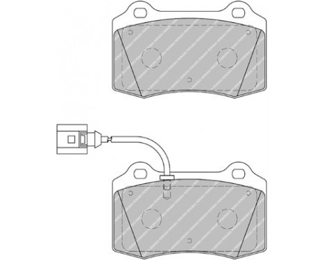 Brake Pad Set, disc brake PREMIER ECO FRICTION FDB1896 Ferodo, Image 2