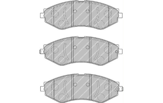 Brake Pad Set, disc brake PREMIER ECO FRICTION FDB1905 Ferodo, Image 2