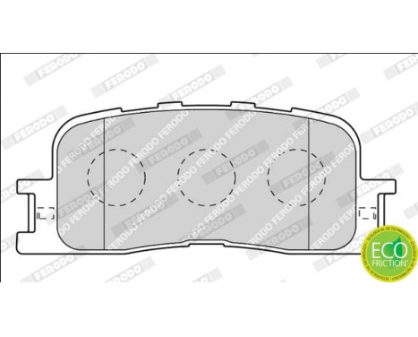 Brake Pad Set, disc brake PREMIER ECO FRICTION FDB1909 Ferodo, Image 3
