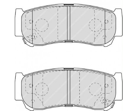 Brake Pad Set, disc brake PREMIER ECO FRICTION FDB1910 Ferodo, Image 2