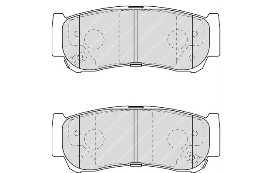 Brake Pad Set, disc brake PREMIER ECO FRICTION FDB1910 Ferodo, Image 2