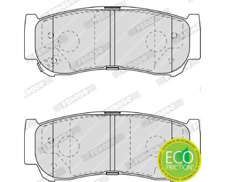 Brake Pad Set, disc brake PREMIER ECO FRICTION FDB1910 Ferodo, Image 4