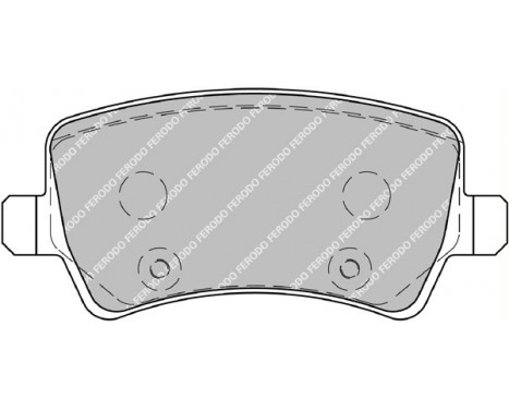 Brake Pad Set, disc brake PREMIER ECO FRICTION FDB1918 Ferodo, Image 2