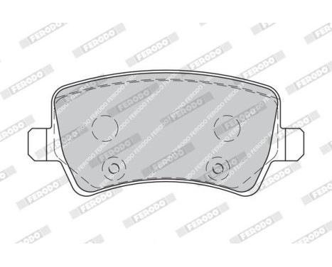 Brake Pad Set, disc brake PREMIER ECO FRICTION FDB1918 Ferodo, Image 4