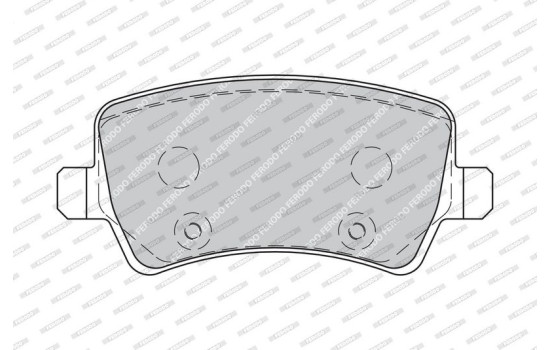 Brake Pad Set, disc brake PREMIER ECO FRICTION FDB1918 Ferodo, Image 4