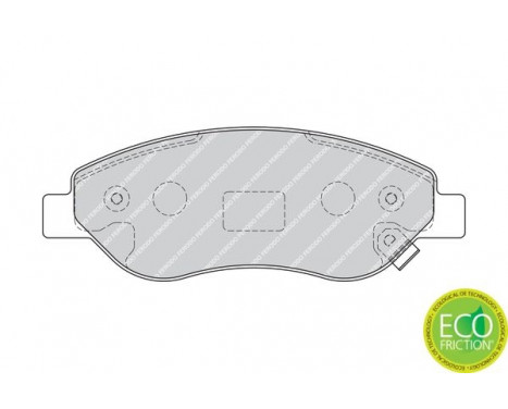 Brake Pad Set, disc brake PREMIER ECO FRICTION FDB1921 Ferodo, Image 3