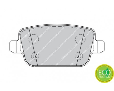 Brake Pad Set, disc brake PREMIER ECO FRICTION FDB1932 Ferodo, Image 3