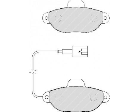 Brake Pad Set, disc brake PREMIER ECO FRICTION FDB1944 Ferodo, Image 2