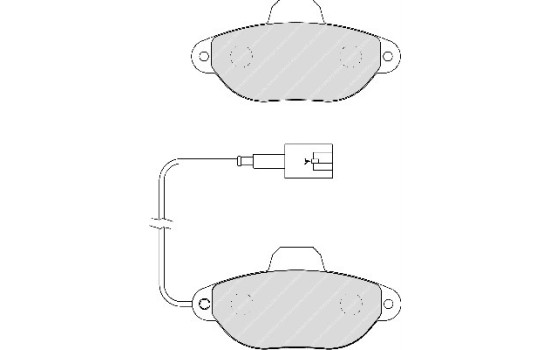 Brake Pad Set, disc brake PREMIER ECO FRICTION FDB1944 Ferodo, Image 2
