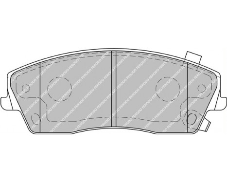 Brake Pad Set, disc brake PREMIER ECO FRICTION FDB1954 Ferodo, Image 2