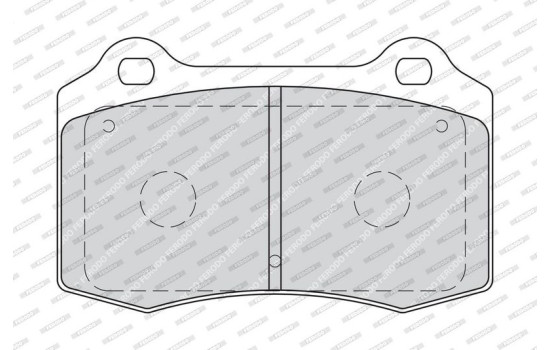 Brake Pad Set, disc brake PREMIER ECO FRICTION FDB1957 Ferodo, Image 4