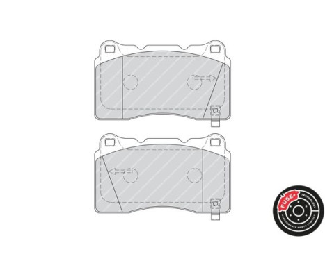 Brake Pad Set, disc brake PREMIER ECO FRICTION FDB1968 Ferodo, Image 5